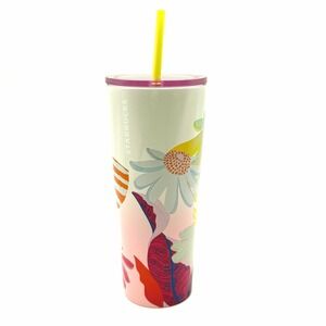 Starbucks‎ Summer 2024 Flower Field 24oz Stainless Steel Tumbler New